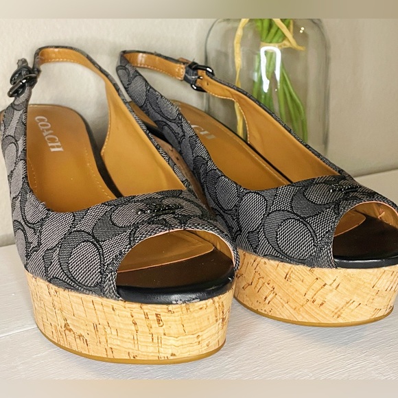 Coach Monogram Wedges - Picture 2 of 6